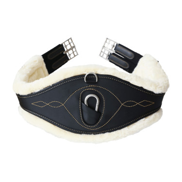 Anatomische singel schapenwol Kentucky Zwart