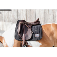 Zadeldek Fishbone Competitie dressuur Kentucky Zwart
