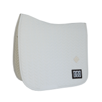 Tapis de selle Fishbone Compétition dressage Kentucky Blanc