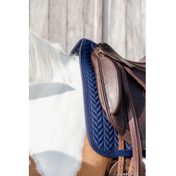 Tapis de selle Fishbone Compétition dressage Kentucky Marine Bleu marine