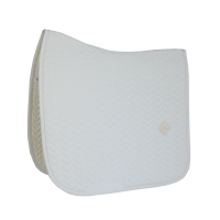 Tapis de selle Fishbone dressage Kentucky Blanc