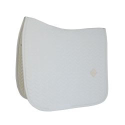 Tapis de selle Fishbone dressage Kentucky Blanc Tapis de selle Fishbone dressage Kentucky Blanc