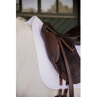 Tapis de selle Fishbone dressage Kentucky Blanc