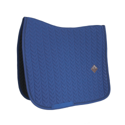 Tapis de selle Fishbone dressage Kentucky Marine Bleu marine