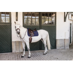 Tapis de selle Fishbone dressage Kentucky Marine Bleu marine