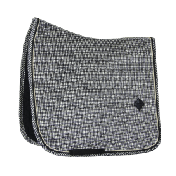 Tapis de selle Pied-de-poule dressage Kentucky Noir