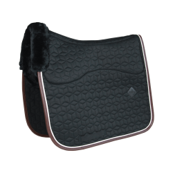 Tapis de selle Skin Friendly Star Quilting dressage Kentucky Noir