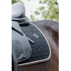 Tapis de selle Skin Friendly Star Quilting dressage Kentucky Noir