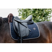 Tapis de selle Skin Friendly Star Quilting dressage Kentucky Marine Bleu marine