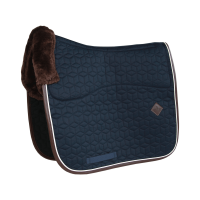 Tapis de selle Skin Friendly Star Quilting dressage Kentucky Marine Bleu marine