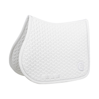 Saddle Pad Plaited Jumping Kentucky Blanc