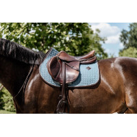 Tapis de selle Classic Leather jumping Kentucky Bleu poudreux
