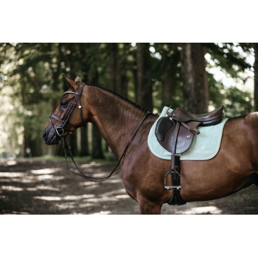 Zadeldek Color Edition Leather jumping Kentucky Munt Groen