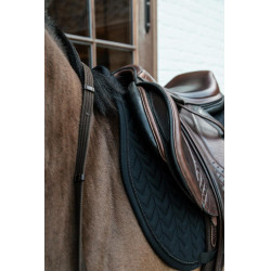 Tapis de selle Fishbone Compétition jumping Kentucky Noir Tapis de selle Fishbone Compétition jumping Kentucky Noir