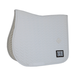 Tapis de selle Fishbone Compétition jumping Kentucky Blanc