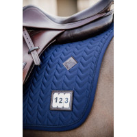 Tapis de selle Fishbone Compétition jumping Kentucky Marine Bleu marine