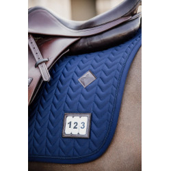 Tapis de selle Fishbone Compétition jumping Kentucky Marine Bleu marine