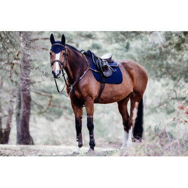 Zadeldoek Fishbone jumping Kentucky Marine Marineblauw Zadeldoek Fishbone jumping Kentucky Marine Marineblauw