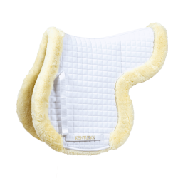 Tapis de selle Hunter mouton vegan jumping Kentucky Blanc
