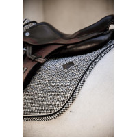 Tapis de selle Pied-de-poule jumping Kentucky Noir