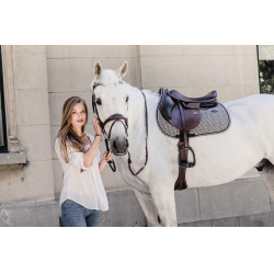 Tapis de selle Pied-de-poule jumping Kentucky Noir Tapis de selle Pied-de-poule jumping Kentucky Noir