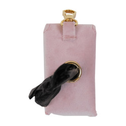 Sac à crottes Carré Velvet Kentucky Vieux rose