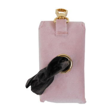 Sac à crottes Carré Velvet Kentucky Vieux rose