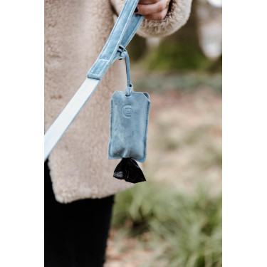 Sac à crottes de poche Velvet Kentucky Bleu clair