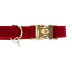 Collier pour chien Corduroy Kentucky Rouge