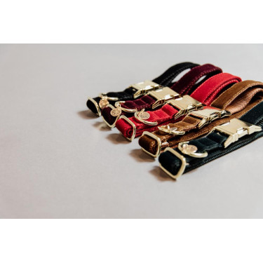 Hondenhalsband Corduroy Kentucky Zwart