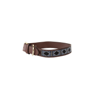 Halsband voor honden van handgemaakte parels Kentucky Zilver Halsband voor honden van handgemaakte parels Kentucky Zilver