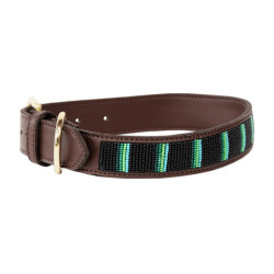 Collier pour chien en Perles faites-main Kentucky Noir