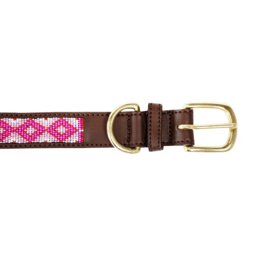 Collier pour chien en Perles faites-main Kentucky Rose