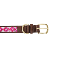 Halsband voor honden van handgemaakte parels Kentucky Roze Halsband voor honden van handgemaakte parels Kentucky Roze