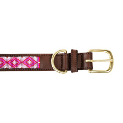 Halsband voor honden van handgemaakte parels Kentucky Roze Halsband voor honden van handgemaakte parels Kentucky Roze