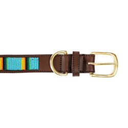 Halsband voor honden van handgemaakte parels Kentucky Lichtblauw Halsband voor honden van handgemaakte parels Kentucky Lichtblauw
