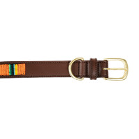 Halsband voor honden van handgemaakte parels Kentucky Zilver