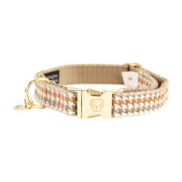 Collier pour chien Pied-de-poule Kentucky Beige Collier pour chien Pied-de-poule Kentucky Beige