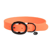 Halsband voor honden Soft Rubber Kentucky Neon oranje