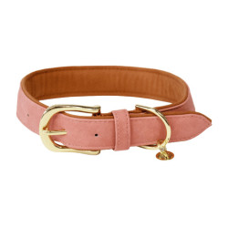 Collier pour chien Vegan Leather Kentucky Pêche Rose