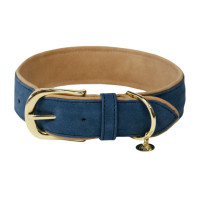 Halsband voor hond Vegan Leather Kentucky Marine Marineblauw