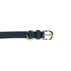 Halsband voor hond Vegan Leather Kentucky Marine Marineblauw