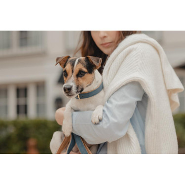 Halsband voor hond Vegan Leather Kentucky Marine Marineblauw