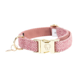 Hondenhalsband Wool Kentucky Lichtroze