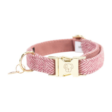 Hondenhalsband Wool Kentucky Lichtroze