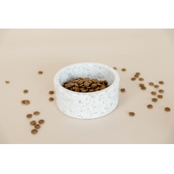 Gamelle pour chien en pierre Terrazzo Kentucky Beige