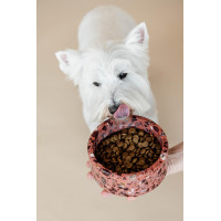 Gamelle pour chien en pierre Terrazzo Kentucky Brun Marron Gamelle pour chien en pierre Terrazzo Kentucky Brun Marron