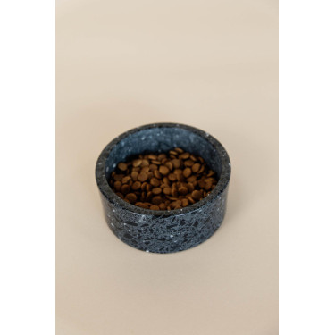 Gamelle pour chien en pierre Terrazzo Kentucky Noir