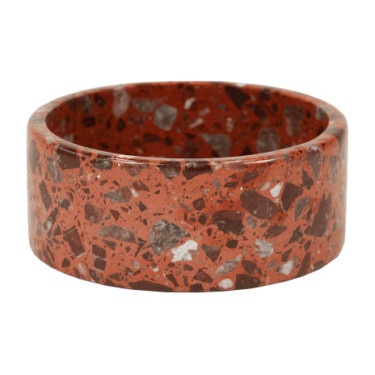 Hondenvoerbak van terrazzo-steen Kentucky Bruin