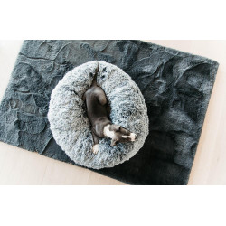 Lit pour chien confort Donut Kentucky Gris
